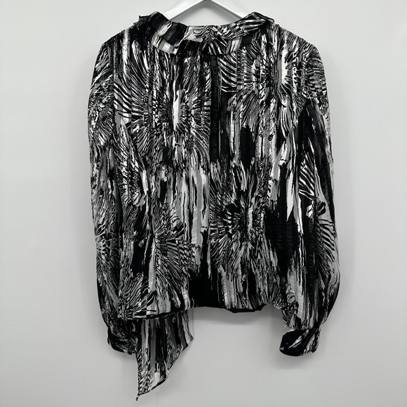 Alex‎ Evenings Wrap Blazer Jacket Top Size 1X Chiffon Long Sleeve Romantic Boho - Picture 7 of 11